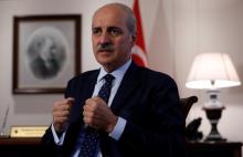 Turkey's Deputy Prime Minister Numan Kurtulmus attends an interview with Reuters in Ankara, Turkey, July 5, 2017. PHOTO BY REUTERS/Umit Bektas