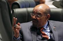 Sudan's President Omar al-Bashir reacts as he attends a plenary session at the India-Africa Forum Summit in New Delhi, India, October 29, 2015. PHOTO BY REUTERS/Adnan Abidi