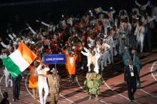 Ivory Coast delegation parades during the opening ceremony of the 8th Francophone Games at the Felix Houphouet-Boigny stadium in Abidjan, Ivory Coast, July 21, 2017. PHOTO BY REUTERS/Luc Gnago