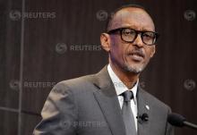 Rwandan President Paul Kagame speaks about "Flagship Reforms for a More Effective African Union," at the Brookings Institution in Washington, U.S., September 21, 2017. PHOTO BY REUTERS/Joshua Roberts