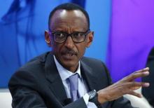 Rwanda President Paul Kagame gestures during the session 'Ending Poverty through Parity' in the Swiss mountain resort of Davos, January 24, 2015. PHOTO BY REUTERS/Ruben Sprich