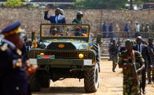 Burundi's President Pierre Nkurunziza waves as he arrives for the celebrations to mark Burundi's 55th anniversary of the independence at the Prince Louis Rwagasore stadium in Bujumbura, Burundi, July 1, 2017. PHOTO BY REUTERS/Evrard Ngendakumana