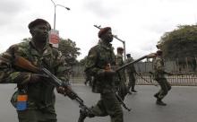 Riot police in the capital Nairobi, July 7, 2014. PHOTO BY REUTERS/Thomas Mukoya