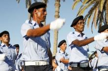 Newly-graduated Libyan police officers march during their graduation ceremony in Tripoli, Libya, June 8, 2015. PHOTO BY REUTERS/Ismail Zitouny