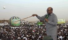 President Omar Hassan al-Bashir addresses a crowd in North Khartoum