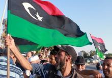 Protest against the U.N. to draft agreement talks headed by the Head of United Nations Support Mission in Libya, Bernardino Leon in Benghazi, September 18, 2015. REUTERS/Esam Omran Al-Fetori