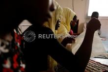 A woman, 24, who said she was raped twice attends a sewing workshop at La Maison Rose, a shelter for women and girls who have fled abuse, rape, forced marriage and other trauma in Dakar, Senegal, January 7, 2020. PHOTO BY REUTERS/Zohra Bensemra