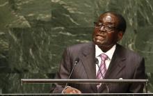 Zimbabwe's President Robert Mugabe addresses the 69th United Nations General Assembly at United Nations Headquarters in New York, September 25, 2014. PHOTO BY REUTERS/Mike Segar