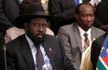 South Sudan's President Salva Kiir attends the 28th Extraordinary Summit of the Intergovernmental Authority on Development (IGAD) Head of State and Government in Addis Ababa, November 6, 2014. PHOTO BY REUTERS/Tiksa Negeri