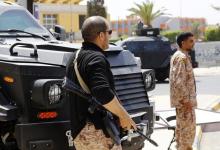 Libyan Security forces secure an area around the Crown Prince's Palace, where Libya?s parliament members are meeting, in Tripoli, May 25, 2014. PHOTO BY REUTERS/Ahmed Jadallah