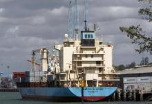 The U.S.-flagged Maersk Alabama container ship is seen docked at the Kenyan coastal sea port of Mombasa, 500 km (311 miles) from the capital Nairobi. PHOTO BY REUTERS/Antony Njuguna