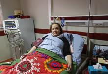 Afghan member of parliament Shukria Barakzai, speaks during an interview at a hospital after having survived an attack on November, in Kabul, December 27, 2014. PHOTO BY REUTERS/Mohammad Ismail