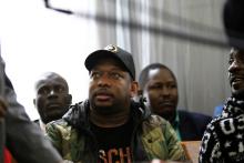 Nairobi's Governor Mike Sonko sits in a court room during a hearing after he was arrested on corruption-related charges, at the Milimani Law Courts in Nairobi, Kenya, December 9, 2019. PHOTO BY REUTERS/Njeri Mwangi