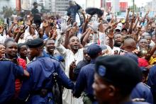 Supporters of Felix Tshisekedi, leader of the Congolese main opposition party, the Union for Democracy and Social Progress (UDPS) who was announced as the winner of the presidential elections, celebrate in the streets of Kinshasa, Democratic Republic of Congo, January 10, 2019. PHOTO BY REUTERS/Baz Ratner