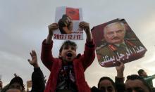 Supporters of Eastern Libyan military commander Khalifa Haftar take part in a rally in Benghazi, Libya, December 17, 2017. PHOTO BY REUTERS/Esam Omran Al-Fetori