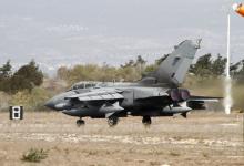 A British Tornado jet prepares to takeoff at the RAF Akrotiri in Cyprus