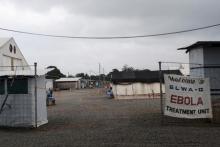 The Ebola virus treatment center where four people are currently being treated is seen in Paynesville, Liberia, July 16, 2015. PHOTO BY REUTERS/James Giahyue