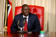 Kenyan Deputy President William Ruto speaks during a news conference with members of the Foreign Correspondents Association of East Africa in his official residence in Karen, Nairobi, Kenya, October 17, 2017. PHOTO BY REUTERS/Baz Ratner