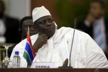 Gambia's President Al Hadji Yahya Jammeh attends the plenary session of the Africa-South America Summit on Margarita Island. PHOTO BY REUTERS/Carlos Garcia Rawlins