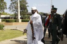 Gambia's President Yahya Jammeh arrives to the opening of the 48th ordinary session of ECOWAS Authority of Head of States and Government in Abuja, Nigeria, December 16, 2015. PHOTO BY REUTERS/Afolabi Sotunde