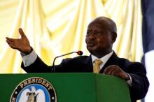 Ugandan President Yoweri Kaguta Museveni delivers a speech during the launch of the National Dialogue committee in Juba, South Sudan, May 22, 2017. PHOTO BY REUTERS/Jok Solomun