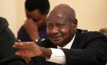 Uganda's President Yoweri Museveni addresses a news conference during his official visit to Ethiopia's capital Addis Ababa, December 26, 2014. PHOTO BY REUTERS/Tiksa Negeri