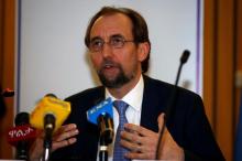 United Nations High Commissioner for Human Rights Zeid Ra'ad al-Hussein of Jordan address a news conference during his visit in Ethiopia's capital Addis Ababa, May 4, 2017. PHOTO BY REUTERS/Tiksa Negeri