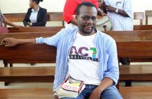 Opposition politician Zitto Kabwe, leader of The Alliance for Change and Transparency sits inside the Kisutu Resident Magistrate court in Dar es Salaam, Tanzania, November 2, 2018. PHOTO BY REUTERS/Emmanuel Herman