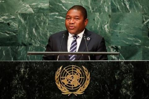 Mozambique President Filipe Jacinto Nyusi addresses the United Nations General Assembly in the Manhattan borough of New York, U.S., September 21, 2016. PHOTO BY REUTERS/Eduardo Munoz