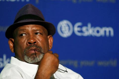 Eskom's chairman Jabu Mabuza gestures during the 2018/19 interim results at the Eskom's head office at Megawatt Park, in Sunninghill, South Africa, November 28, 2018. PHOTO BY REUTERS/Siphiwe Sibeko