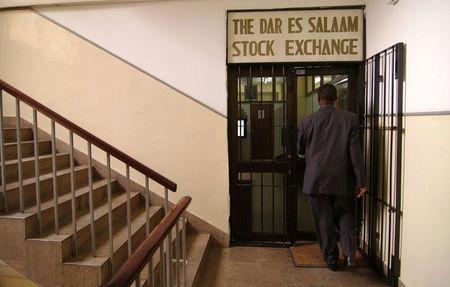 A man enters the trading room of the Dar es Salaam Stock Exchange in Tanzania, January 11, 2010. PHOTO BY REUTERS /Katrina Manson