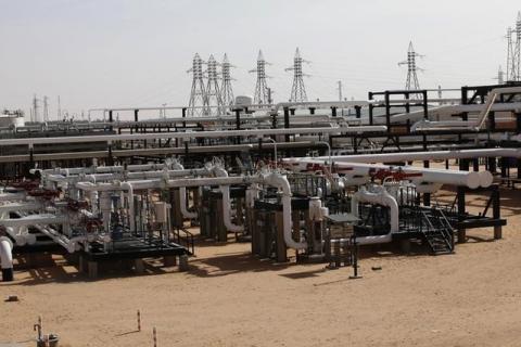 Pipes are pictured at the El Sharer oilfield, December 3, 2014. PHOTO BY REUTERS/Ismail Zitouny