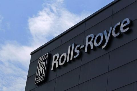 The logo and sign of Rolls-Royce is seen at its Seletar campus in Singapore, September 12, 2012. PHOTO BY REUTERS/Tim Chong