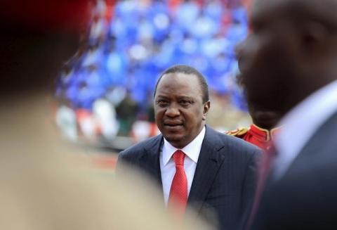 Kenya's President Uhuru Kenyatta attends the country's Mashujaa Day (Heroes' Day) celebrations at the Nyayo National Stadium in Nairobi, October 20, 2015. PHOTO BY REUTERS/Noor Khamis