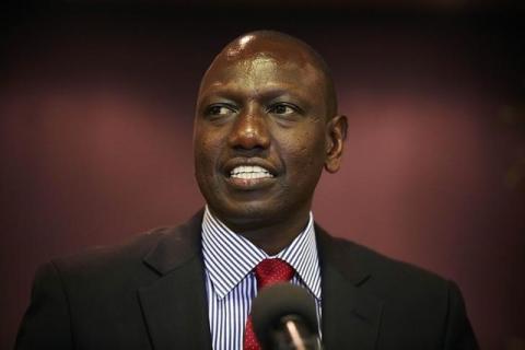 Deputy Kenyan President William Ruto addresses the media at a news conference in a file photo. PHOTO BY REUTERS/Phil Nijhuis