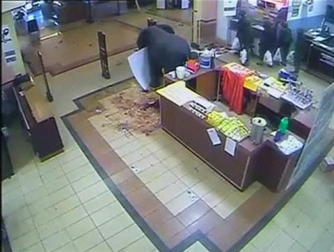 A still image taken from CCTV footage, obtained by Reuters