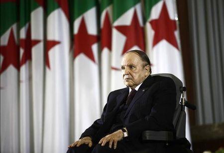 President Abdelaziz Bouteflika looks on during a swearing-in ceremony in Algiers, April 28, 2014. PHOTO BY REUTERS/Ramzi Boudina