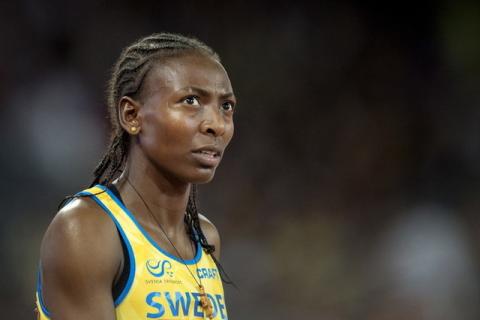 Sweden's 1,500 metres indoor world champion Abeba Aregawi is pictured in Beijing, August 25, 2015. PHOTO BY REUTERS/Jessica Gow