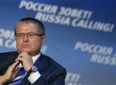 Russia's Economy Minister Alexei Ulyukayev attends the VTB Capital "Russia Calling!" Investment Forum in Moscow, October 2, 2014. PHOTO BY REUTERS/Maxim Shemetov