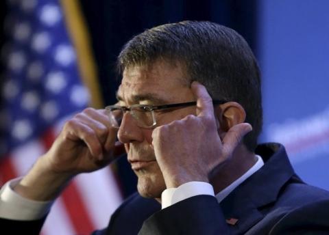 U.S. Secretary of Defense Ash Carter speaks at the Economic Club of Washington winter breakfast in Washington, February 2, 2016. PHOTO BY REUTERS/Gary Cameron