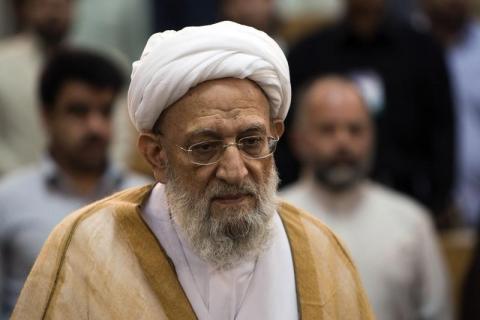 Ayatollah Mohammad Reza Mahdavi-Kani attends a conference in Tehran, August 14, 2008. PHOTO BY REUTERS/Raheb Homavandi