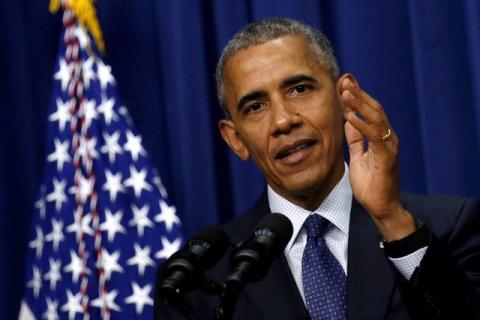 U.S. President Barack Obama delivers remarks at the Advancing 21st. Century Policing Briefing event at the Executive Office Building in Washington, U.S., July 22, 2016. PHOTO BY REUTERS/Carlos Barr
