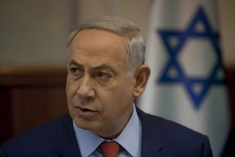 Israel's Prime Minister Benjamin Netanyahu attends the weekly cabinet meeting at his office in Jerusalem, November 29, 2015. PHOTO BY REUTERS/Dan Balilty