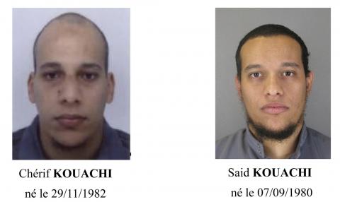 A call for witnesses released by the Paris Prefecture de Police January 8, 2015 shows the photos of two brothers, who are considered armed and dangerous, and are actively being sought in the investigation of the shooting at the Paris offices of satirical weekly newspaper Charlie Hebdo on Wednesday. PHOTO BY REUTERS/Paris Prefecture de Police