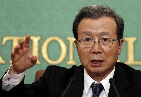 Cheng Yonghua, Chinese Ambassador to Japan, speaks during a news conference at Japan National Press Club in Tokyo, July 23, 2015. PHOTO BY REUTERS/Issei Kato