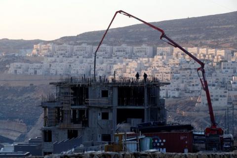 A construction site is seen in the Israeli settlement of Givat Zeev, in the occupied West Bank, December 22, 2016. PHOTO BY REUTERS/Baz Ratner