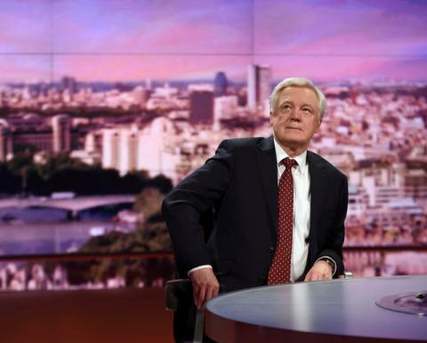 Britain's Secretary of State for Leaving the EU David Davis speaks on the Marr Show in London, March 12, 2017. PHOTO BY REUTERS/Jeff Overs