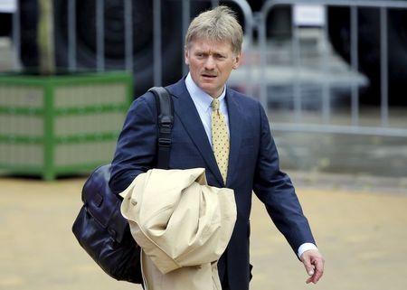 Kremlin spokesman Dmitry Peskov arrives for the opening of the Army-2015 International Military-Technical Forum in Kubinka, outside Moscow, Russia, June 16, 2015. PHOTO BY REUTERS/Maxim Shemetov