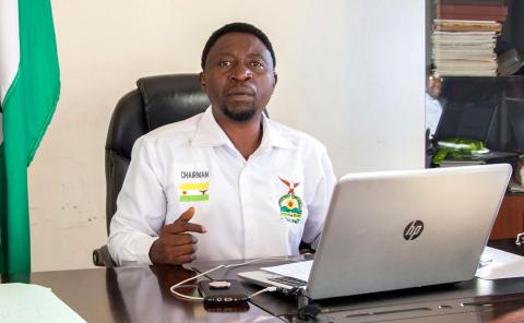 Founder and chairman of Democratic Green Party of Rwanda Frank Habineza, speaks during a Reuters interview in Kigali, Rwanda, September 5, 2018. PHOTO BY REUTERS/Jean Bizimana