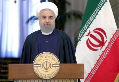 Iranian President Hassan Rouhani attend a news conference with Swiss President Johann Schneider-Ammann in Tehran, February 27, 2016. PHOTO BY REUTERS/Raheb Homavandi